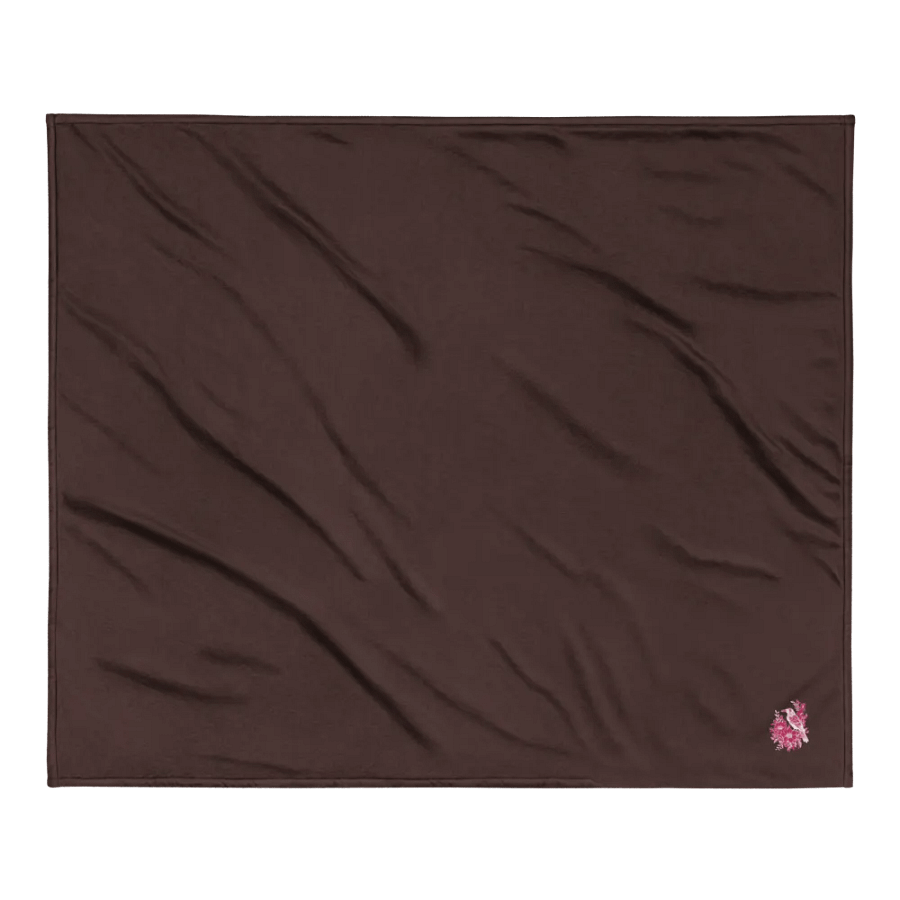 Whimsical Garden Bird White Raven Premium Sherpa Blanket product image (5)