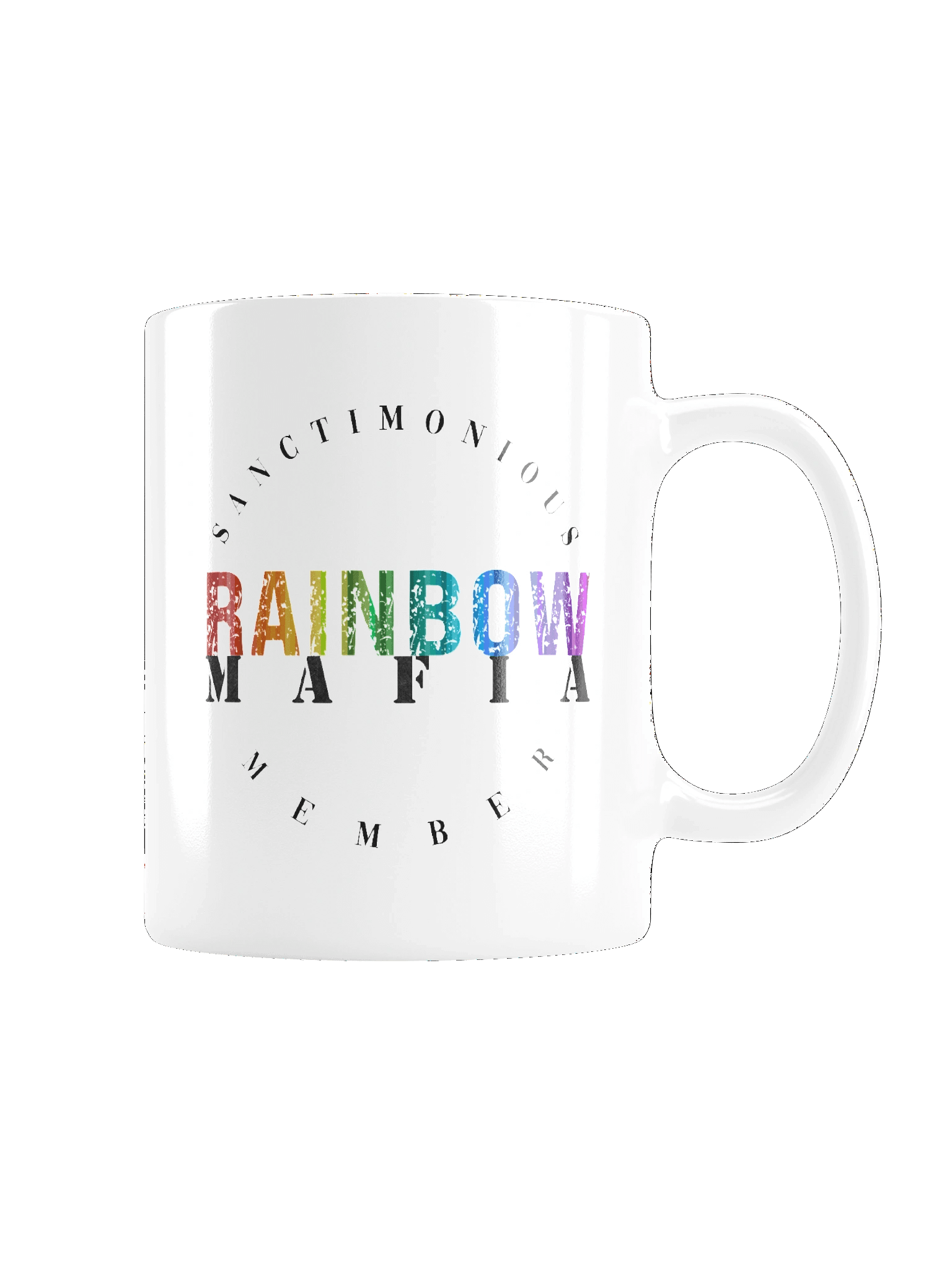 Rainbow Mafia White Glossy Mug product image (2)