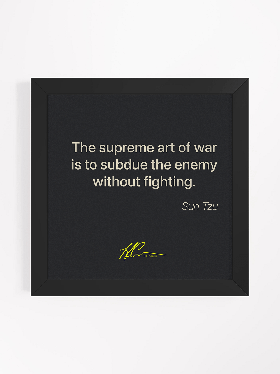 Sun Tzu Q6 - Framed Poster product image (1)