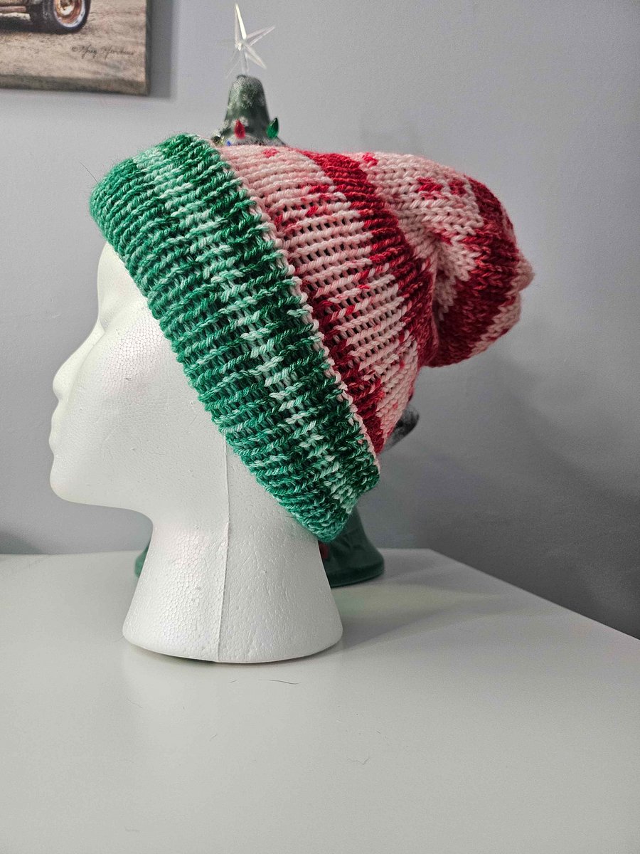 Juniper Shrub/Peppermint Ribbon Winter Hat product image (8)