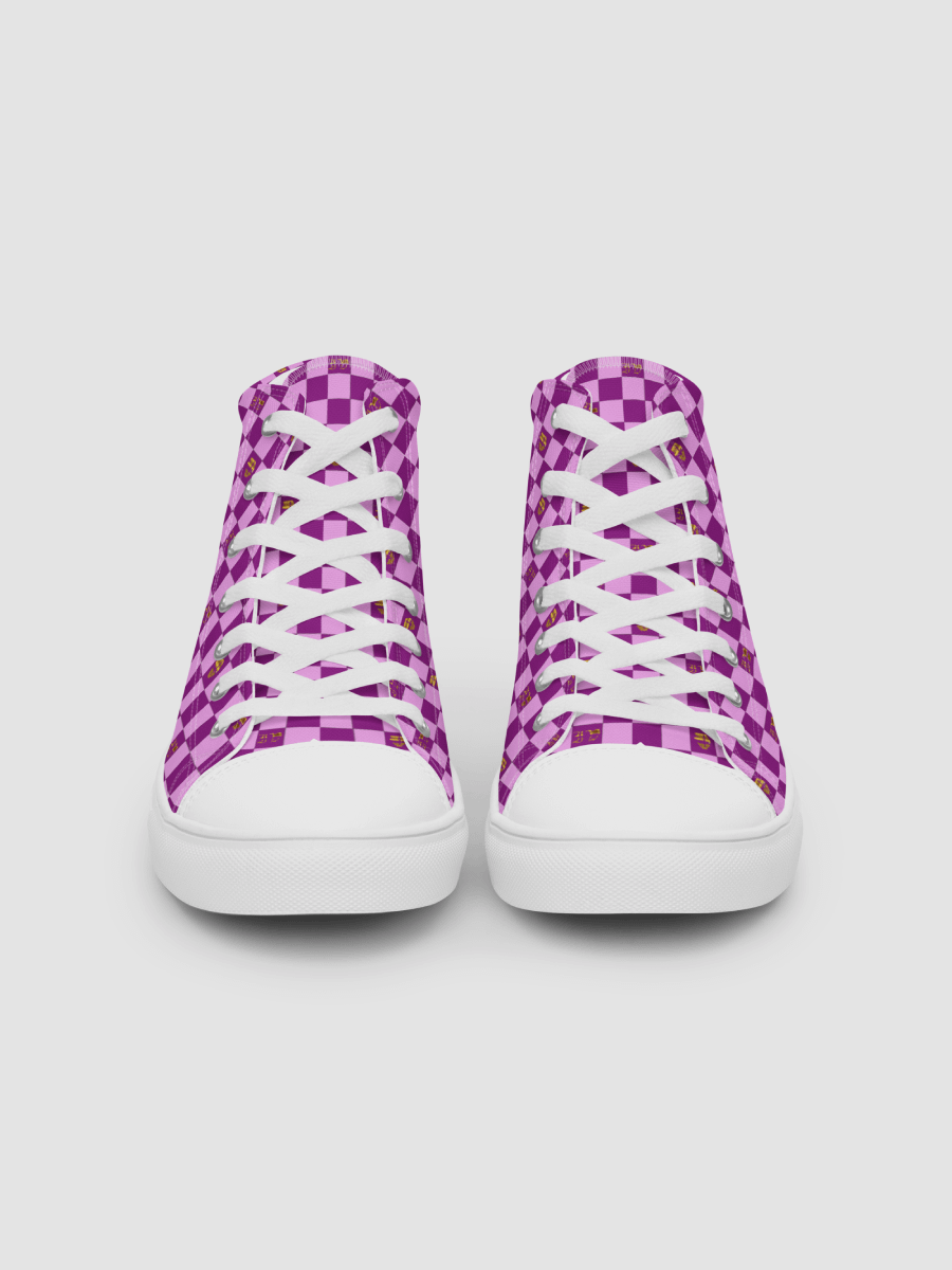 Victor Ivyic Women’s high top canvas shoes pink product image (3)