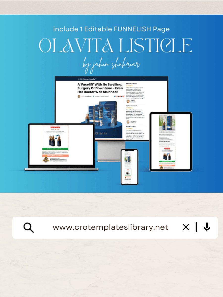 Olavita 5 Reasons Listicle Funnelish Template product image (1)
