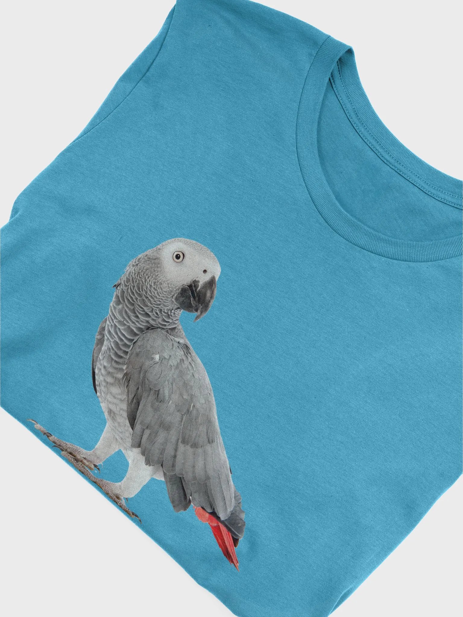 Vibrant Grey Parrot Unisex T-Shirt product image (6)