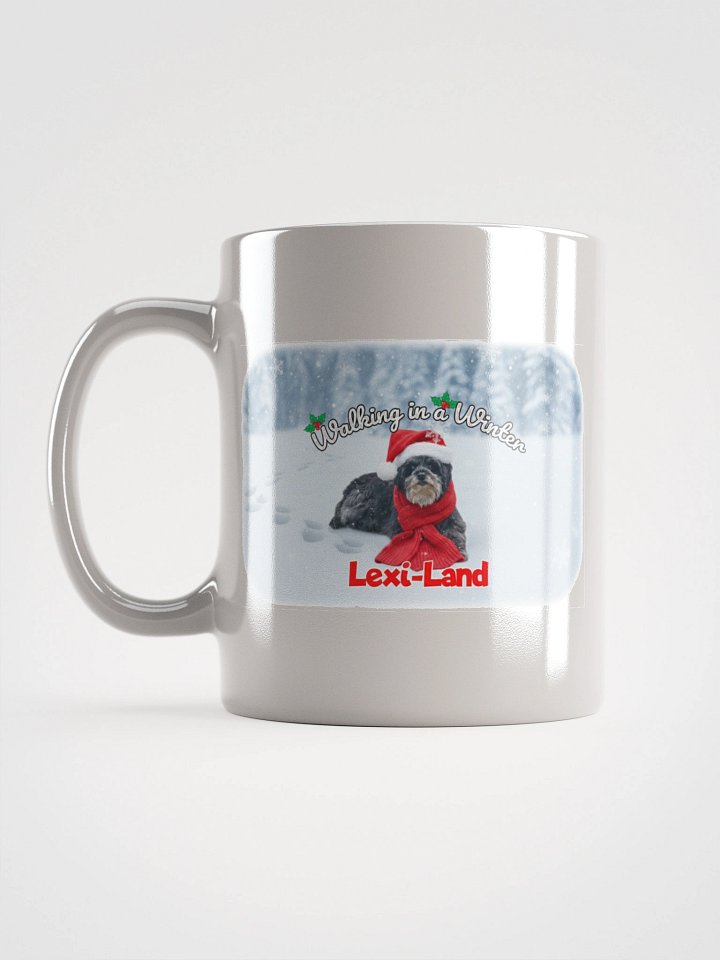 White Glossy Mug with Winter Lexiland product image (1)