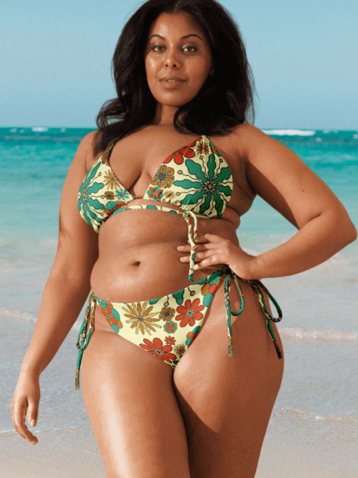 Retro Floral Harmony Bikini Set product image (2)