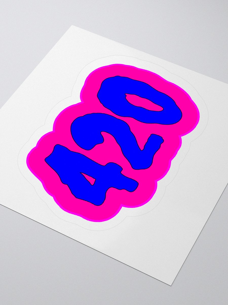 420 Cotton Candy Color Clouds Cannabis Sticker, Summertime Stoner Circus Weird Weed Art product image (8)