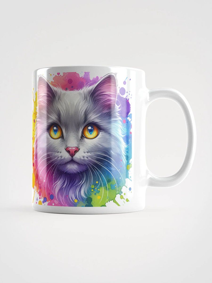 Beautiful Grey Cat Watercolor Mug Fit For Any Greybie Parent product image (1)
