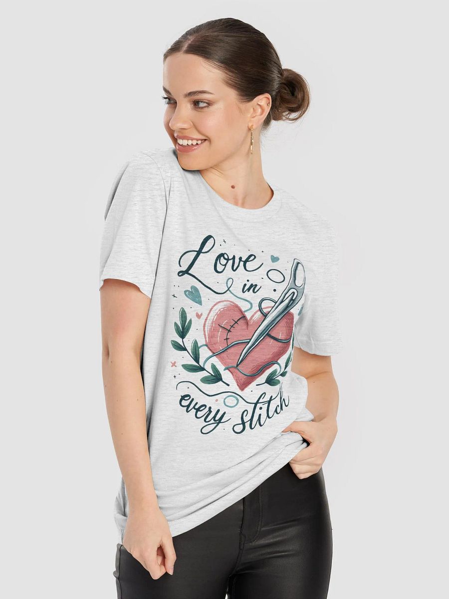 Heartfelt Stitched Love T-Shirt product image (87)