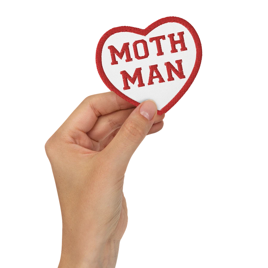 Moth Man 3 inch heart patch product image (3)