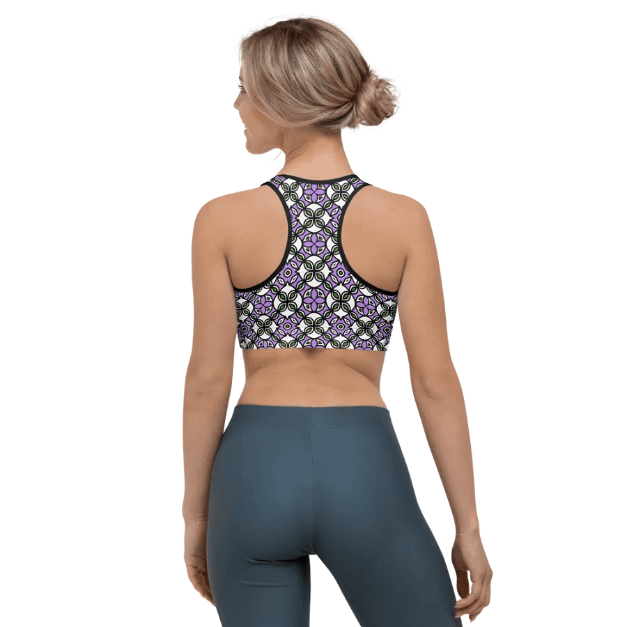 Gender Queer Abstract (1) - Sports Bra product image (2)