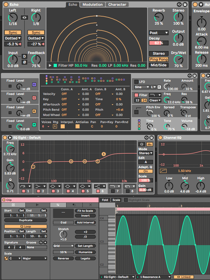 Ableton Live 12 Theme - Gray Sherbert product image (1)