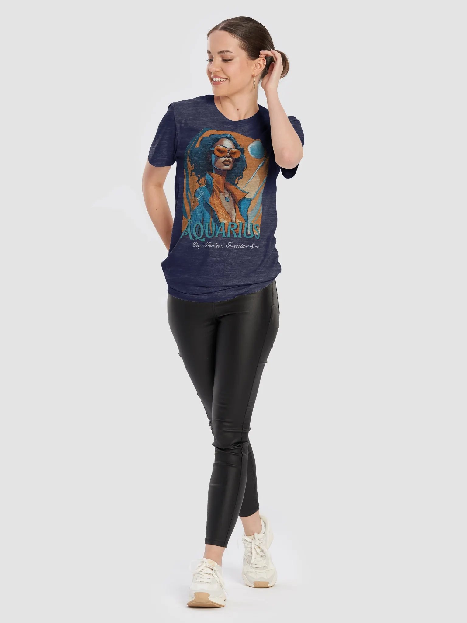 Celestial Aquarius Woman T-Shirt product image (9)