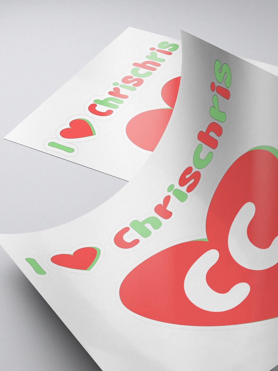 I Love Chrischris Sticker product image (4)