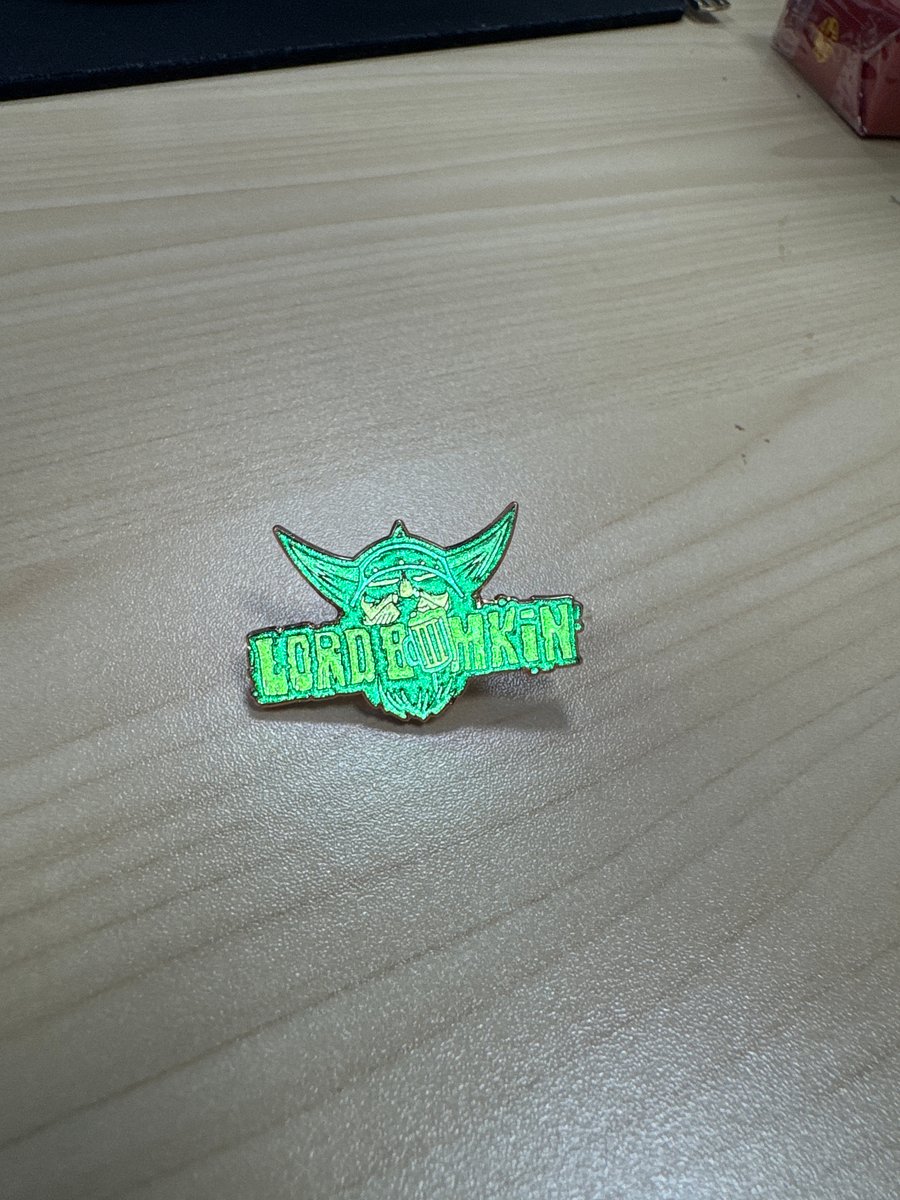 Limited glow in the dark logo pin product image (2)