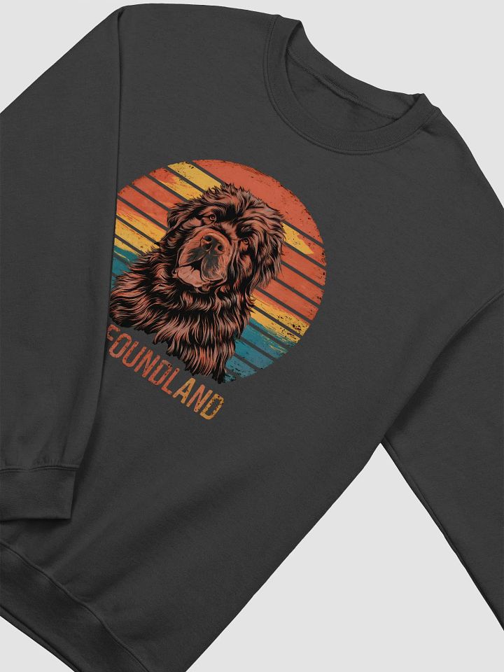 Retro Newfoundland Dog Sweatshirt for Men & Women - Soft & Comfortable product image (2)