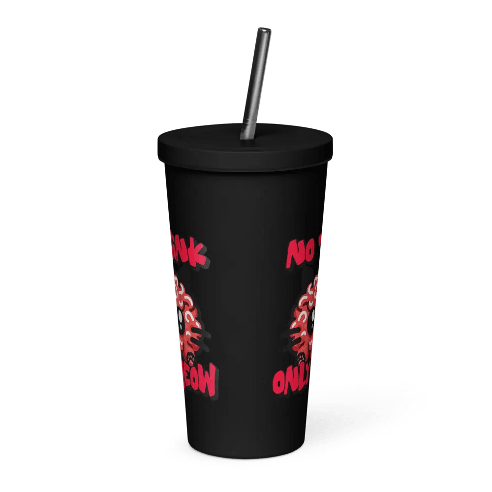 No think only MEOW insulated tumbler product image (2)
