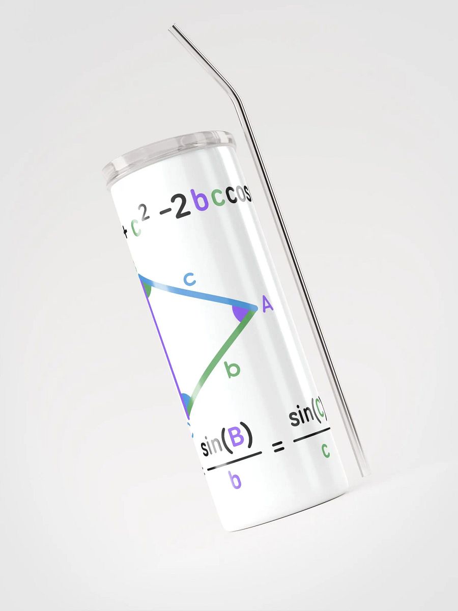 Stainless Steel Tumbler with Math Formulas product image (3)