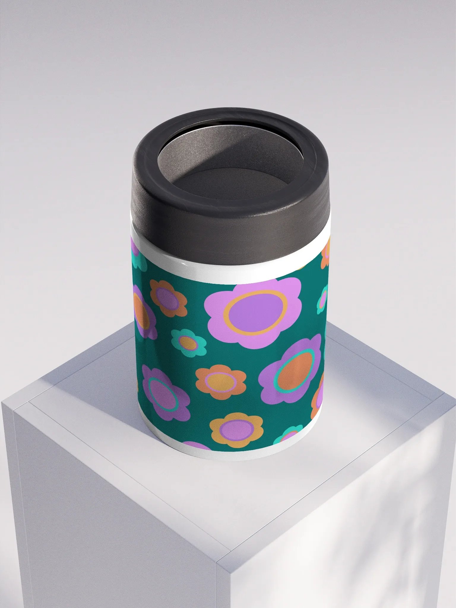 Party Time Flower Stainless Steel Koozie product image (4)