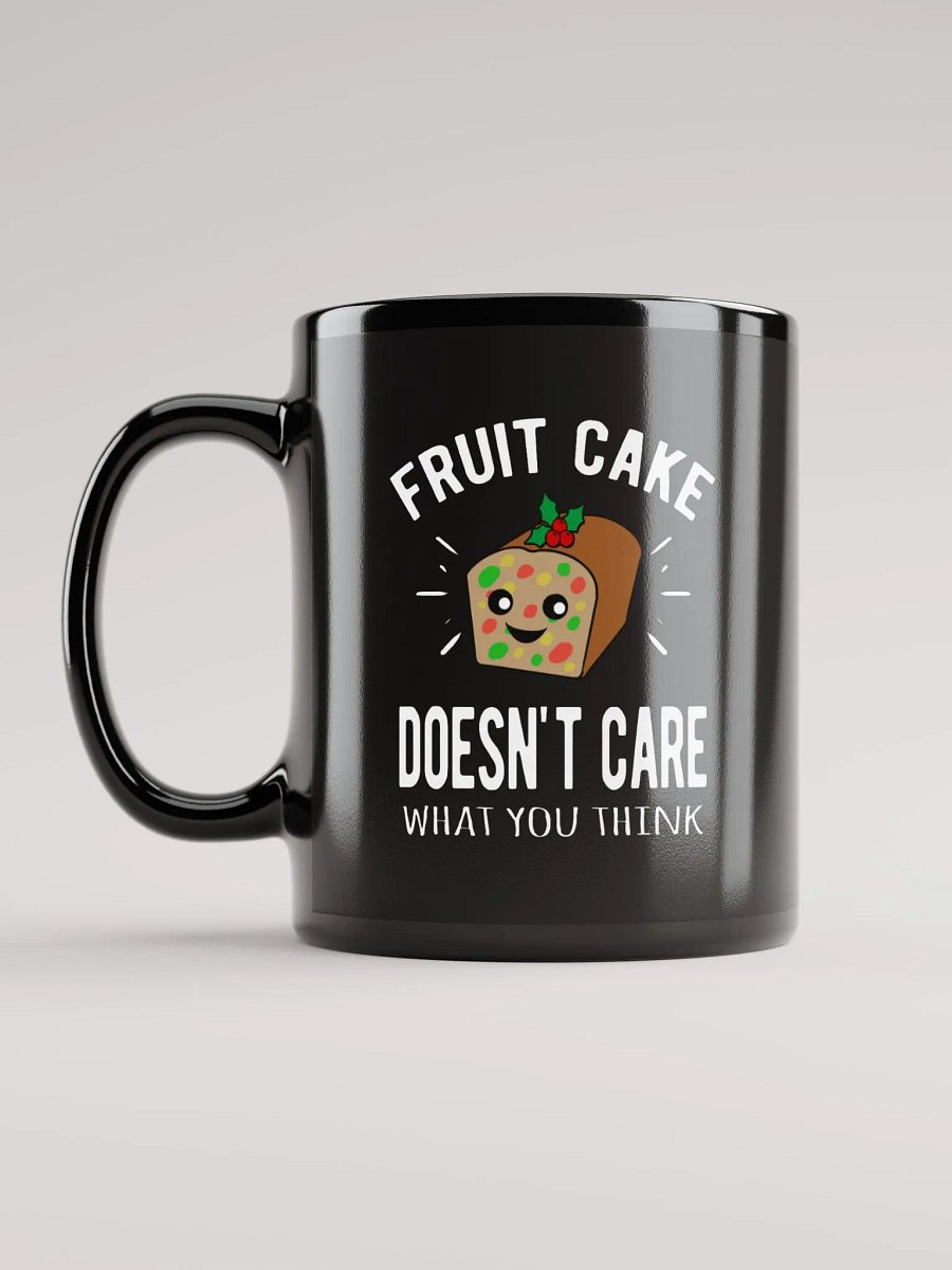 Fruit Cake Doesn't Care, Black Glossy Mug product image (11)