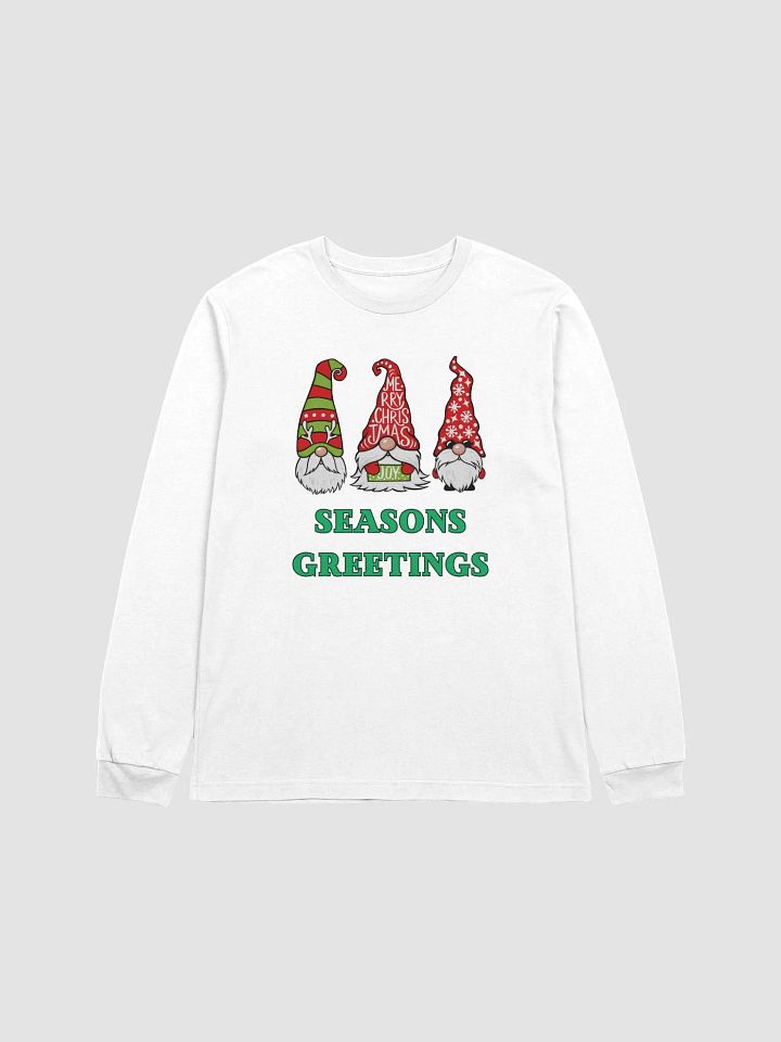 Seasons Greetings Winter Vibes Gnomes Super Soft Long Sleeve Shirt product image (5)
