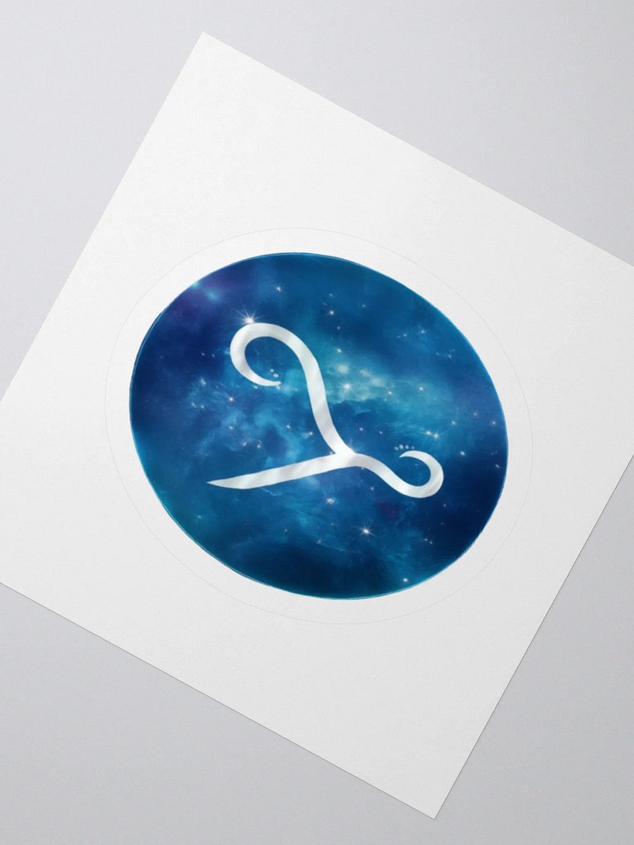 Aquarius Zodiac Kiss Cut Sticker - Exclusive Design product image (2)