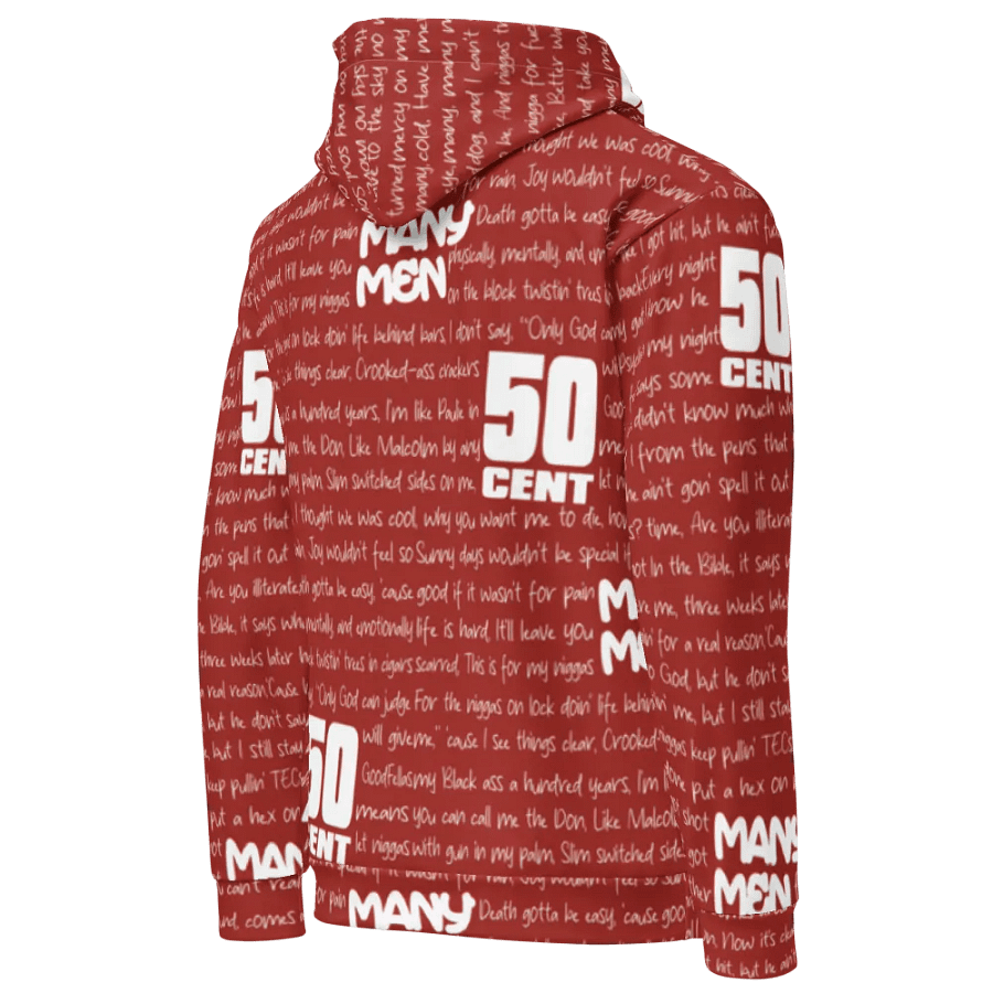 Many Men - 50 Cent - RED - Unisex Hoodie product image (4)