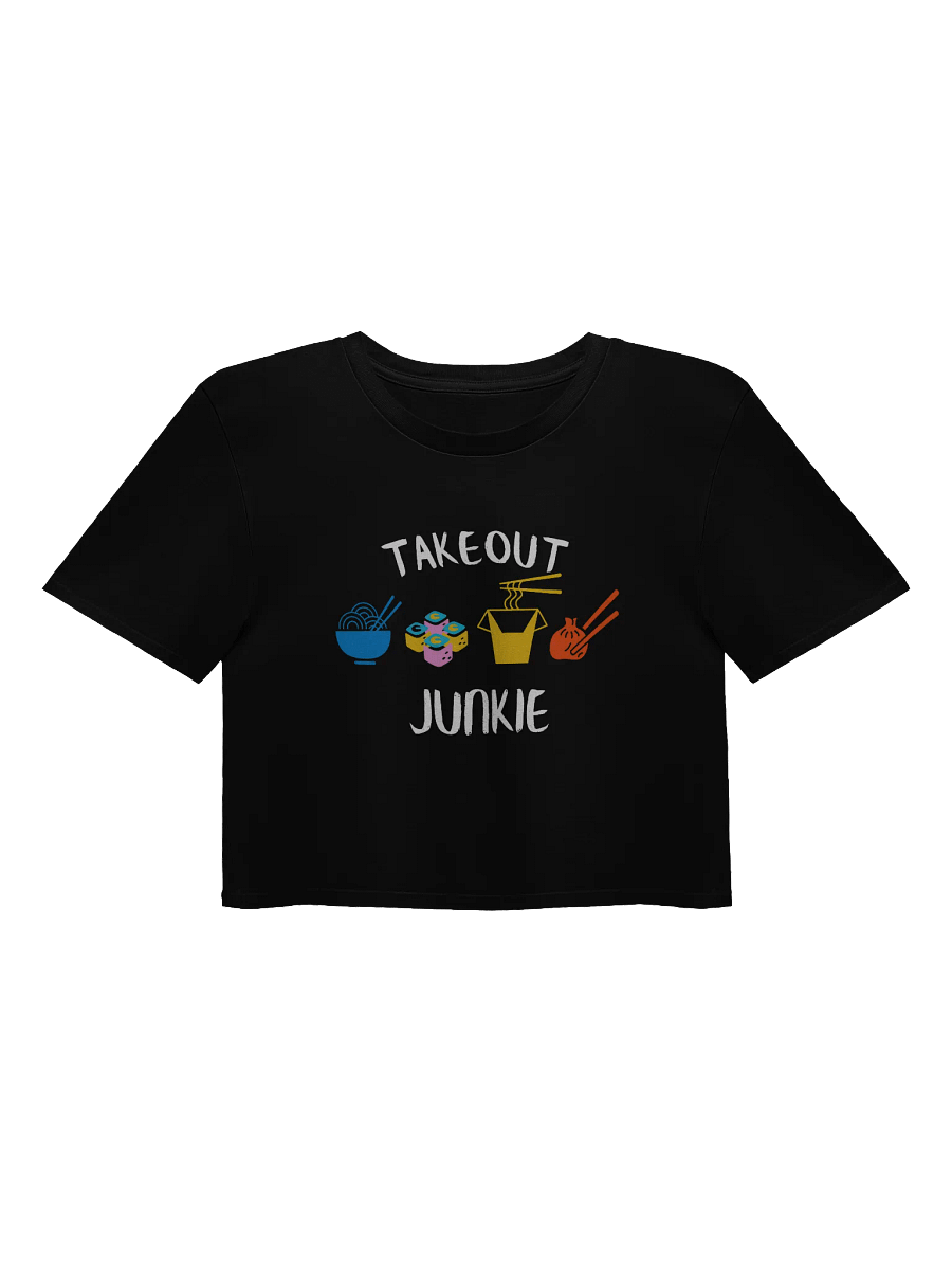 Takeout Junkie - Asian Food - Black - AS Colour Women's Premium Crop Top product image (3)