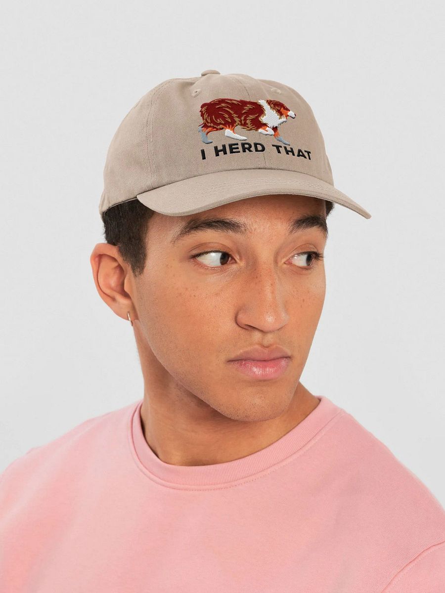 I Herd That Classic Dad Hat(Embroidered) of an Australian Shepherd(Red Tricolor) product image (43)