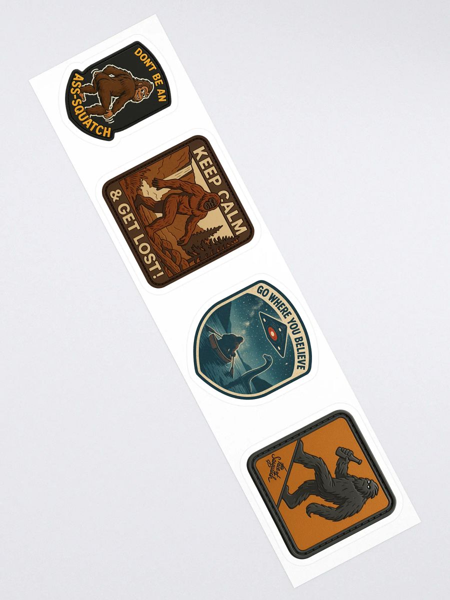 Sasquatch Attitude Sticker Pack – 4 Original Designs by The Face of Sasquatch product image (3)