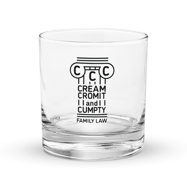 CREAM CROMIT & CUMPTY Family Law On The Rocks Glass product image (1)