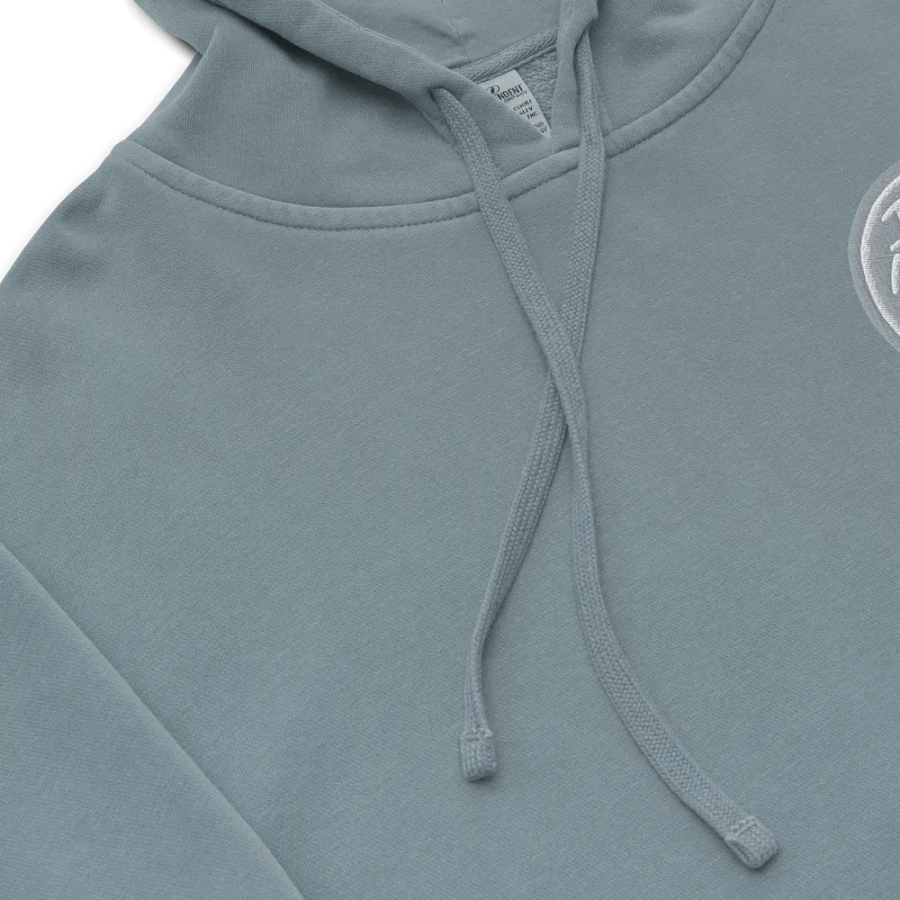 In My Head (L.C. grey bubble design 2) embroidered pigment hoodie product image (8)