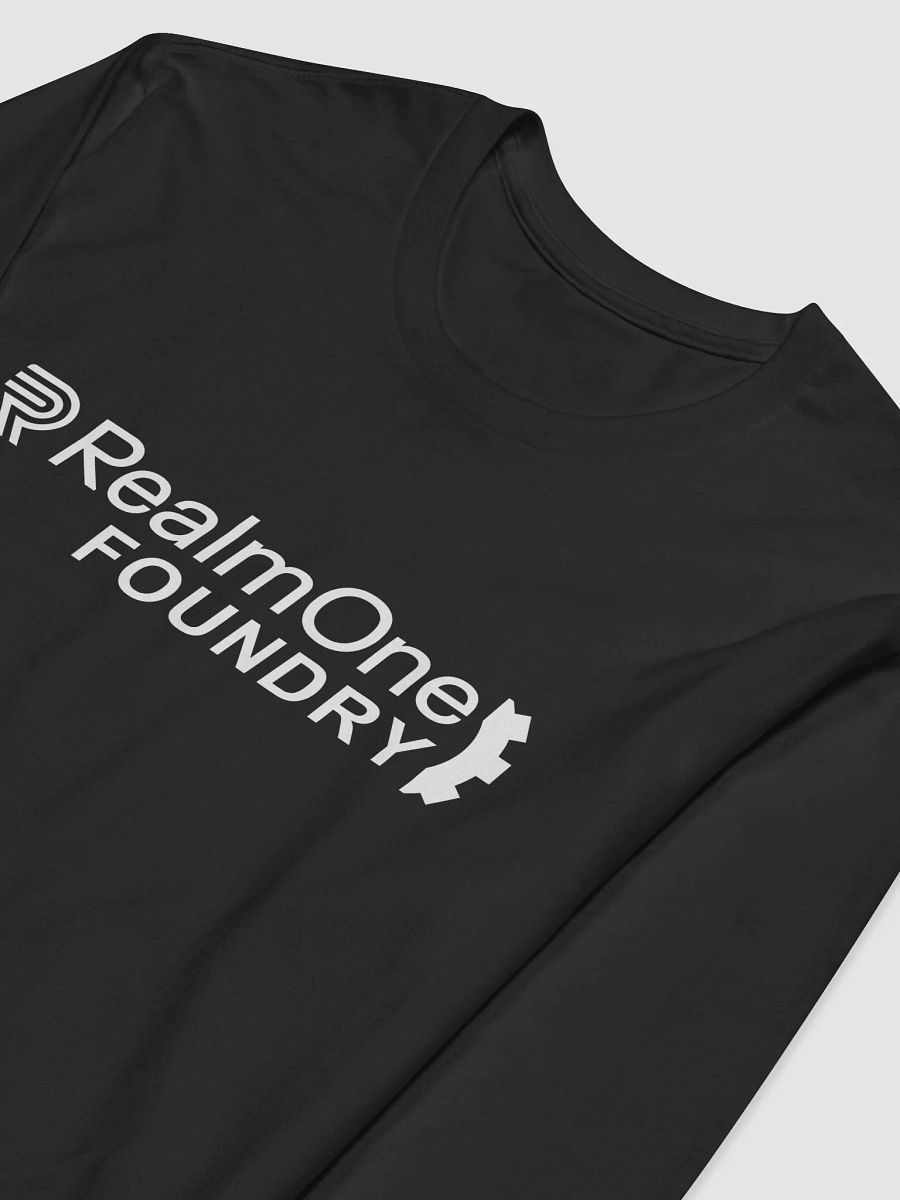 RO Next Level Unisex Foundry Logo Long Sleeve Tee [All White Logo] product image (6)