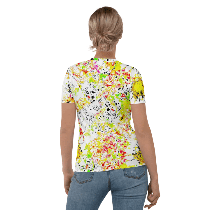Abstract Vibrant Daisy Flower Women's T Shirt product image (2)