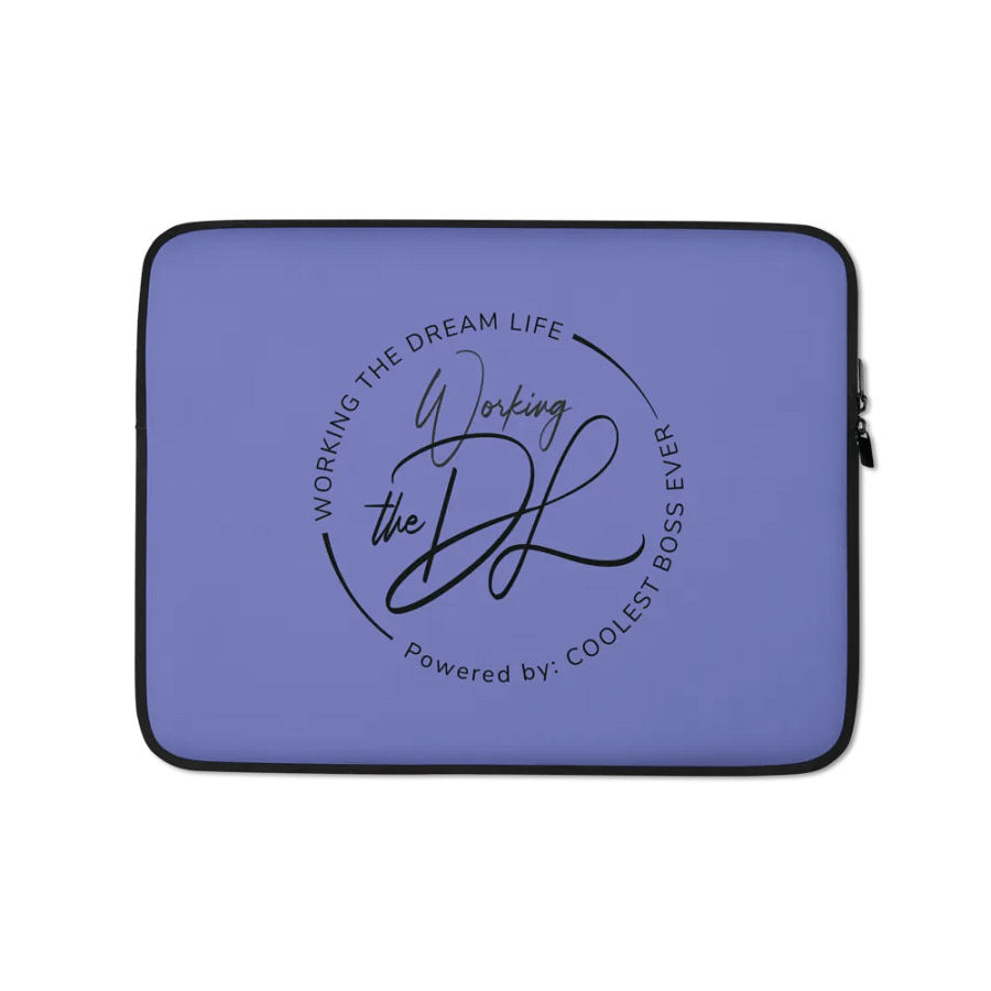 Premium Purple Laptop Sleeve – Working The Dream Life | Sleek, Protective & Leadership-Ready (13” & 15”) product image (6)
