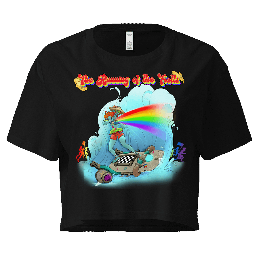 Running of the Trolls Crop Tshirt by Mischi product image (1)