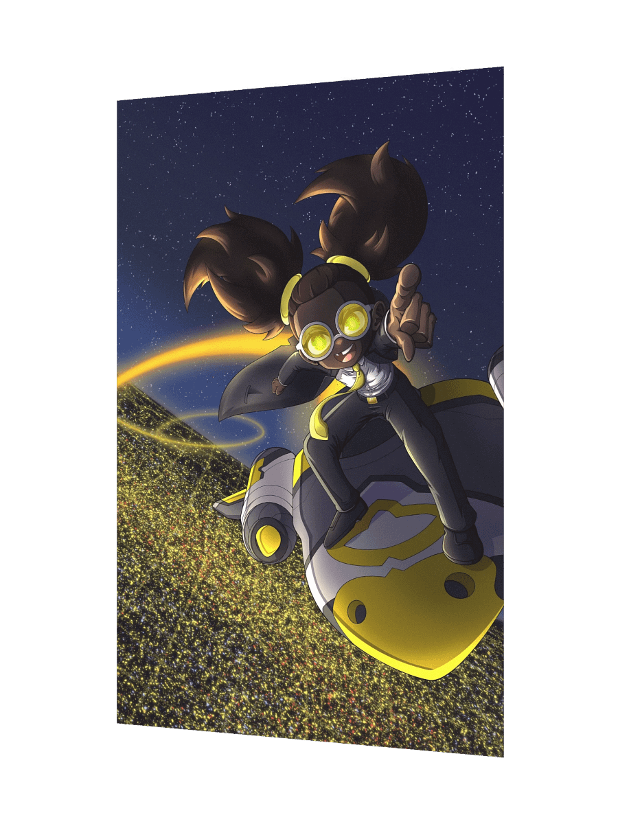 (12" x 18") Night Sky Luna Print product image (3)