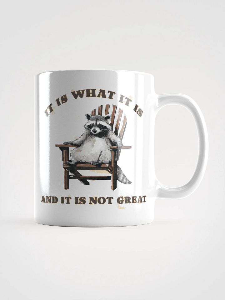 Raccoon It is What it Is Glossy Mug product image (3)