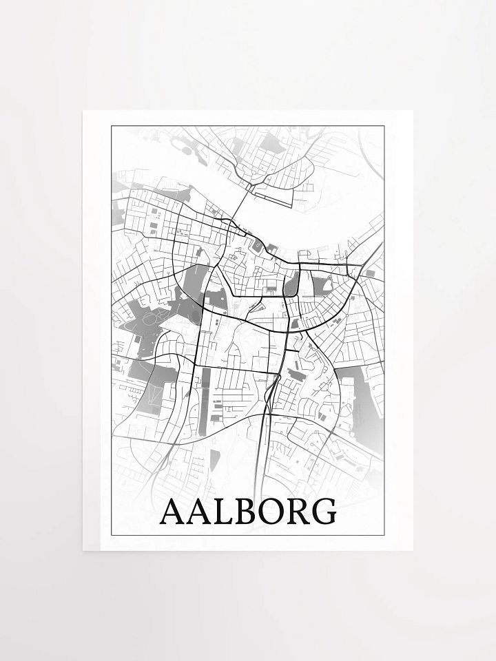 Aalborg, Denmark, city map print product image (4)