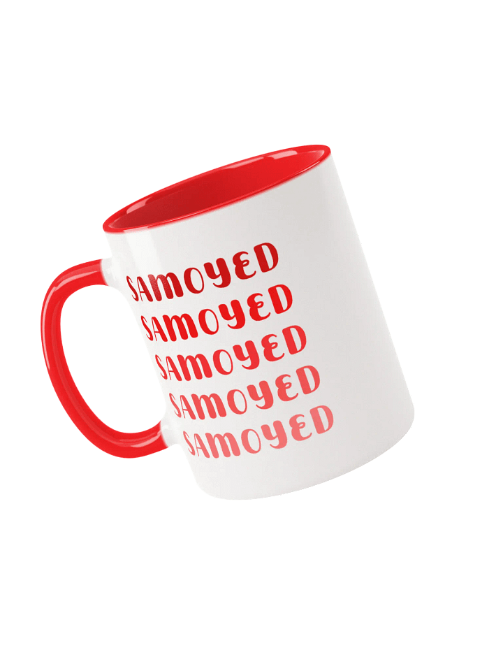 Samoyed Red Trendy Ombre Mug For Samoyed Lovers product image (2)