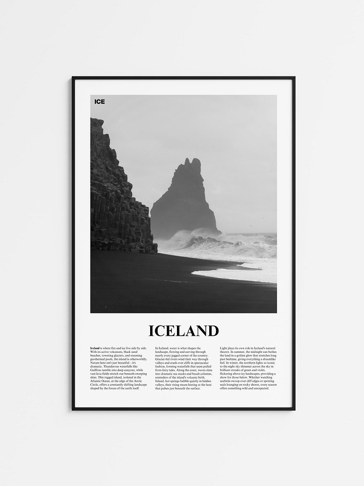 Iceland 01 Newspaper Poster product image (1)