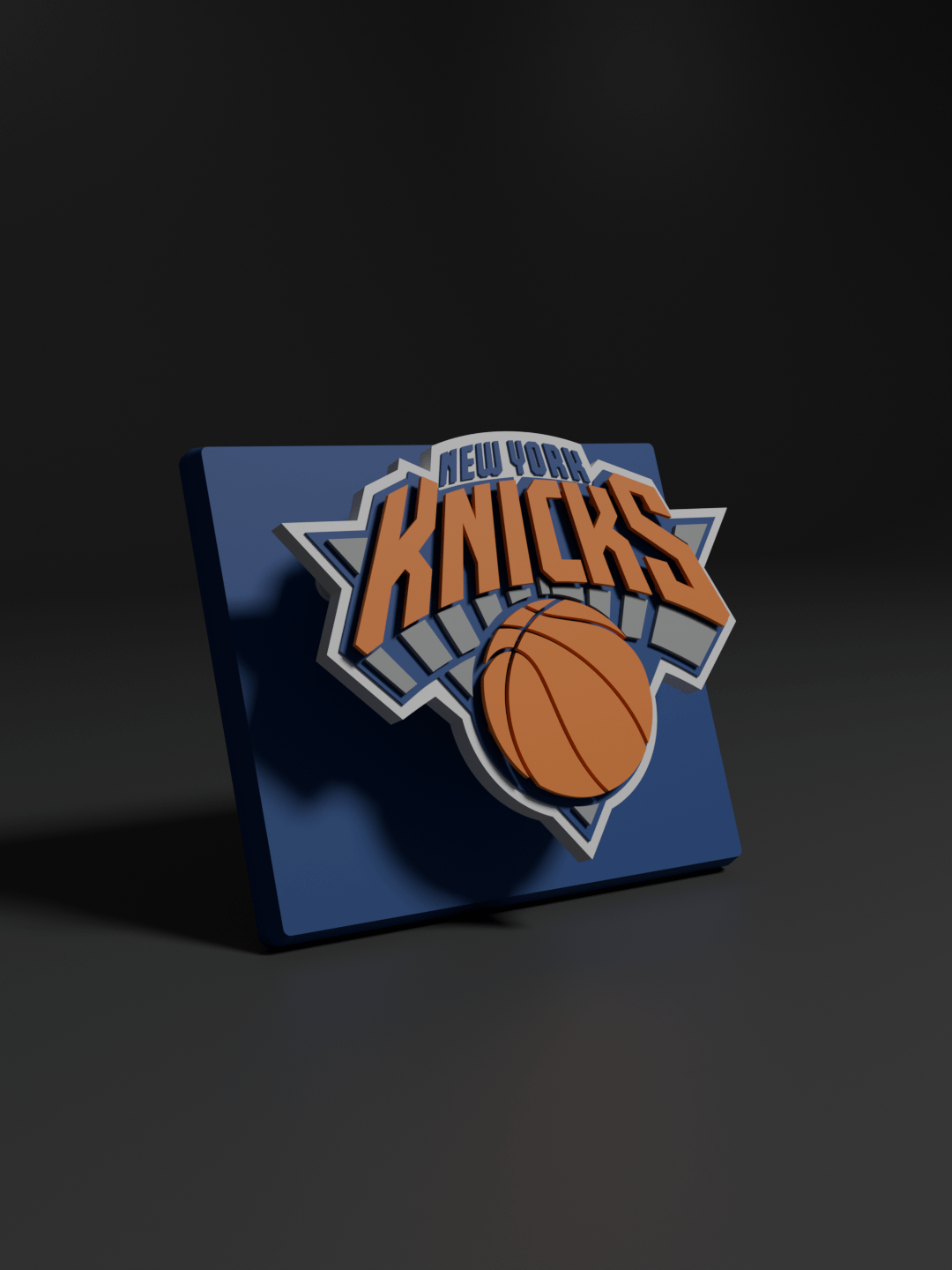 New York Knicks 3D Printed Floating Logo Sign (Digital File Only) product image (1)