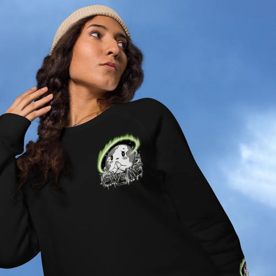 Save Me SOL'S Unisex Organic Raglan Sweatshirt | Sustainable Comfort with a Message product image (12)