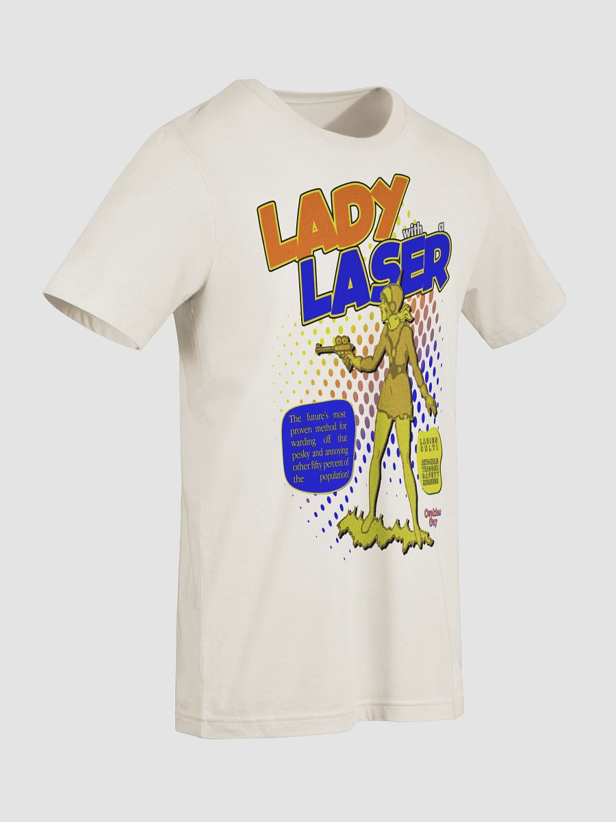 "Lady With A Laser" Retro Comic Tee product image (4)