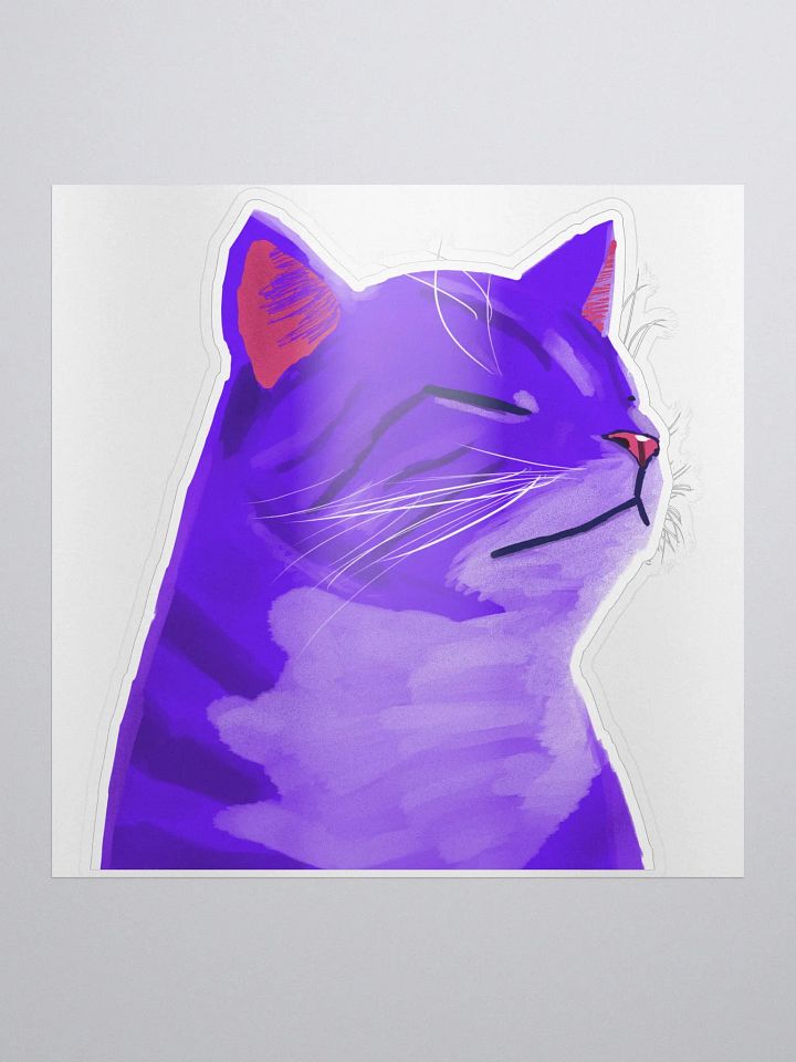 Grape Cat Sticker product image (1)
