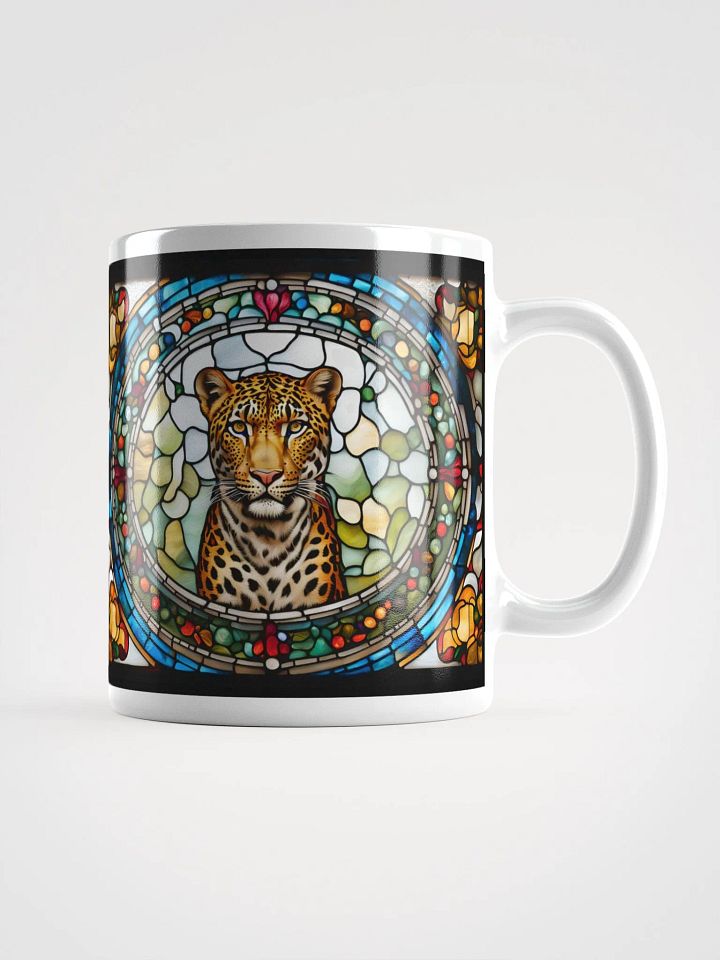 #002 Focused Leopold - Stained Glass Mug product image (1)