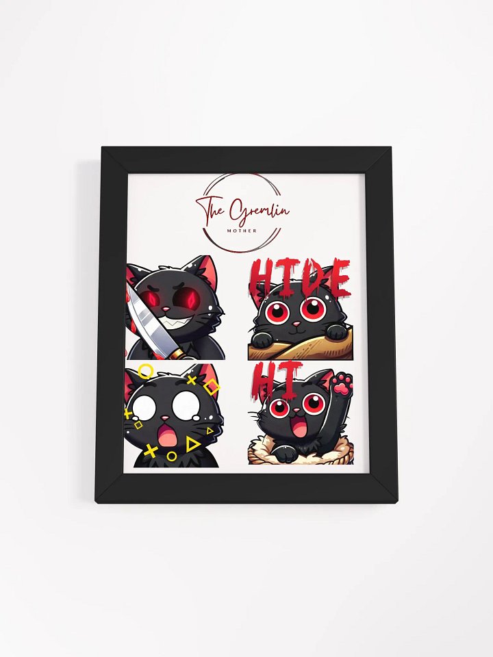 Sinister Feline Surprise Matte Poster product image (2)