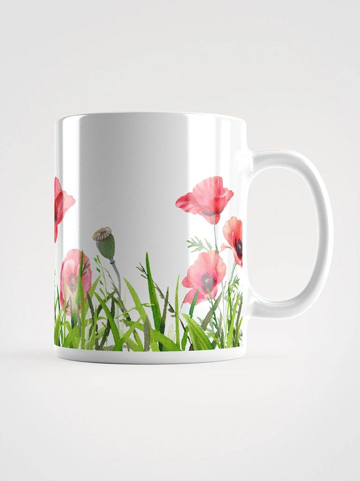 Poppy White Ceramic Mug product image (2)