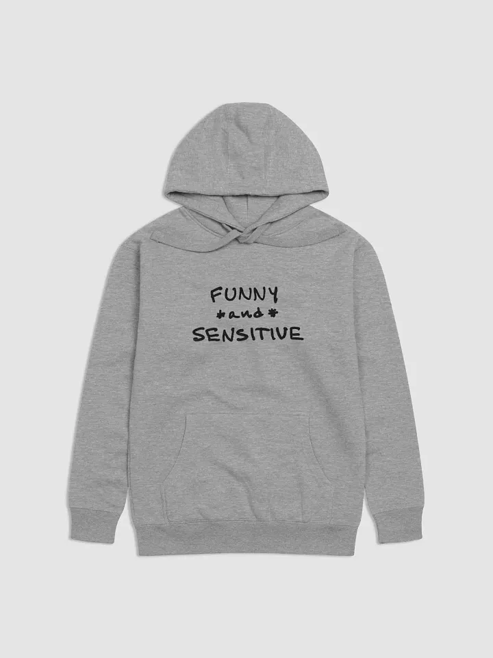 FUNNY *and* SENSITIVE printed heavyweight hoodie product image (2)