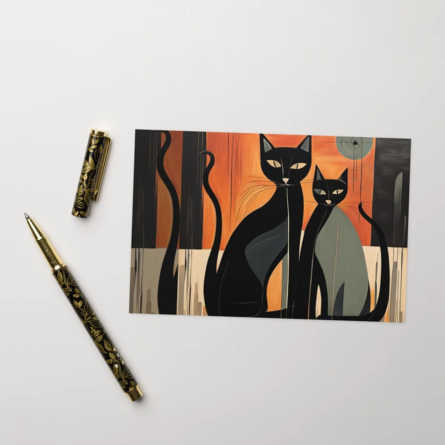 Abstract Black Love Cats product image (11)