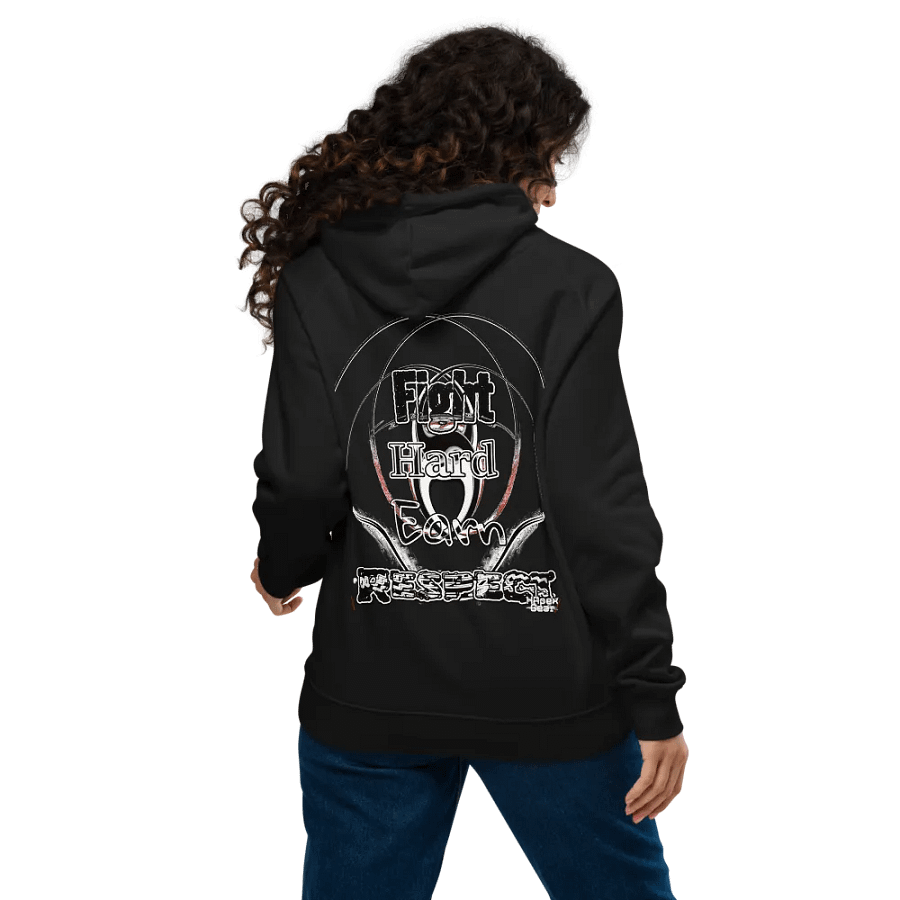 Fight Hard Earn Respect - Unisex Eco Raglan Hoodie product image (12)